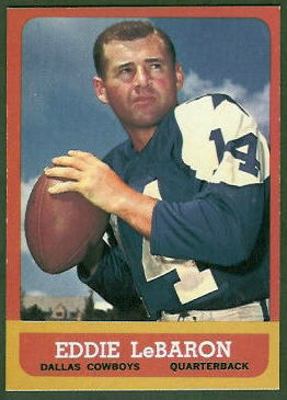 1960 DALLAS COWBOYS Signed Football Photo EDDIE LeBARON